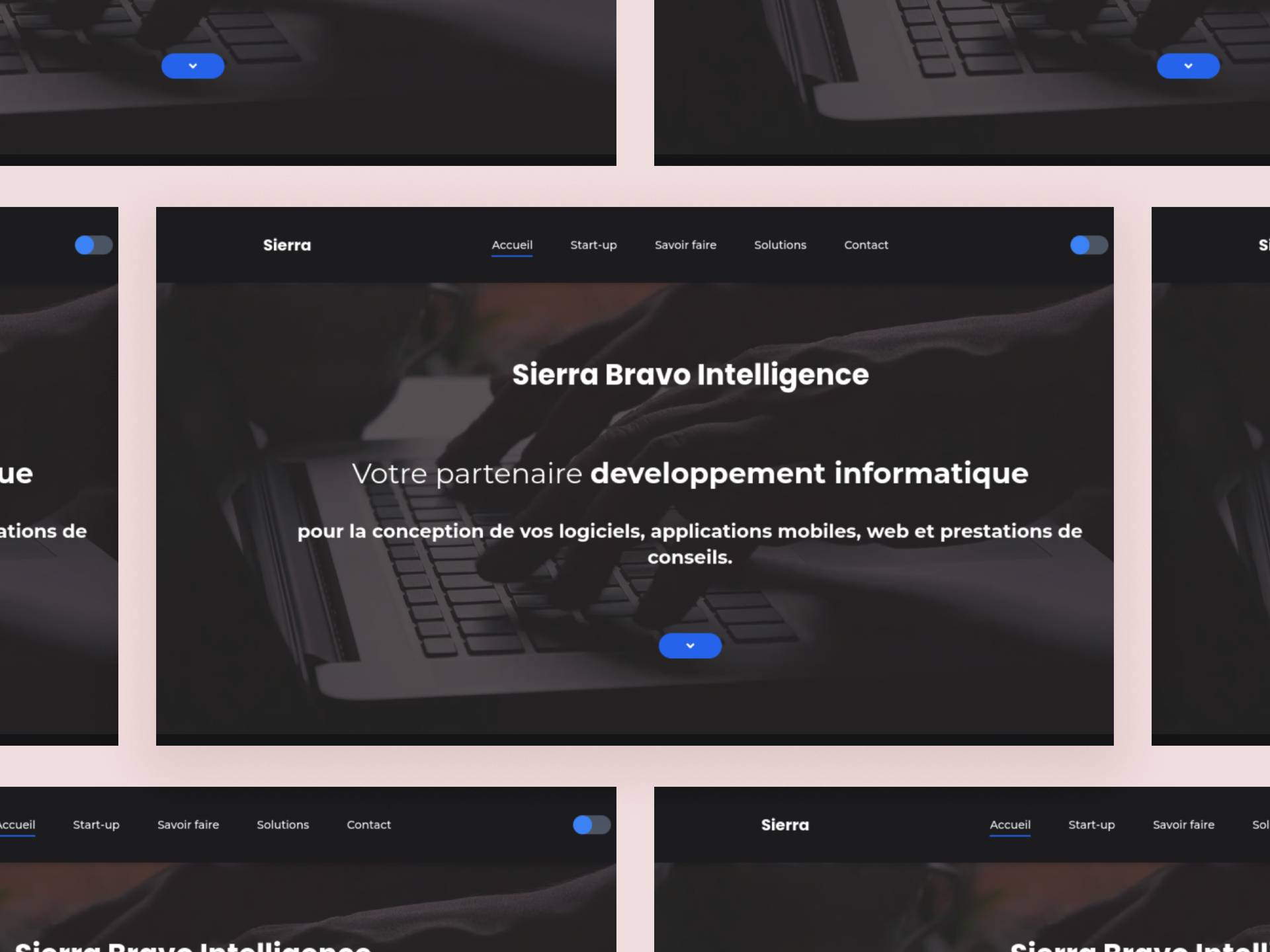 sierrabravointelligence website mockup